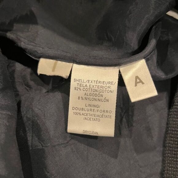 Loft Textured Pencil Skirt Black Teal Green Striped Lined Back Zip Size 8 - Picture 6 of 8